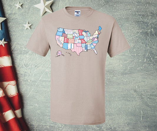 Preppy USA Graphic Tee
