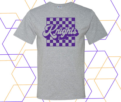 Knights Retro Checker Graphic Tee