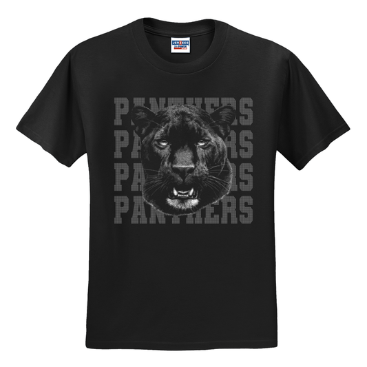 Halftone Mascot Panthers