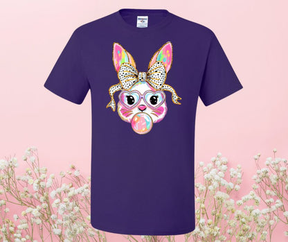 Bubblegum Girly Bunny Graphic Tee