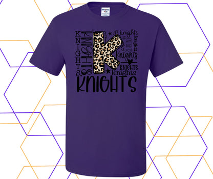 Knights Leopard Collage Graphic Tee