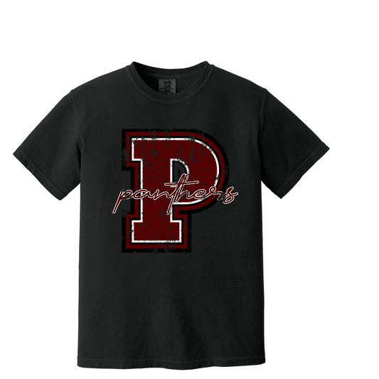 Distressed Panthers P Spirit Tee