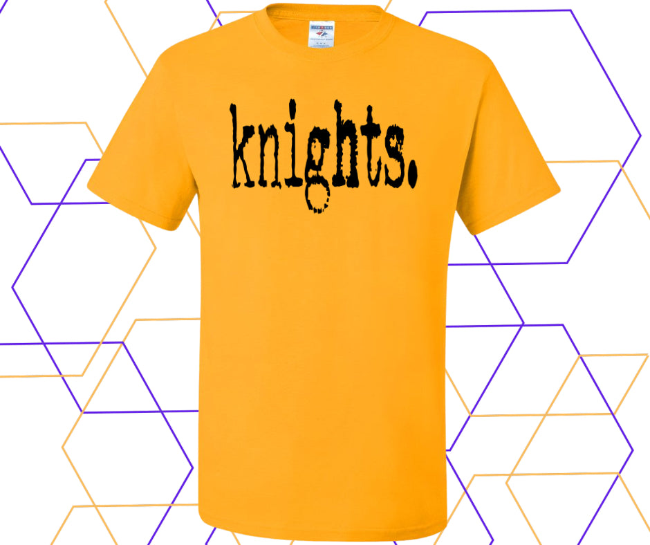 Knights Minimalists Text Graphic Tee