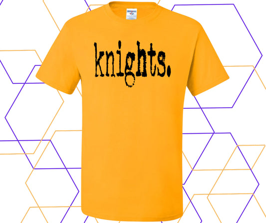 Knights Minimalists Text Graphic Tee