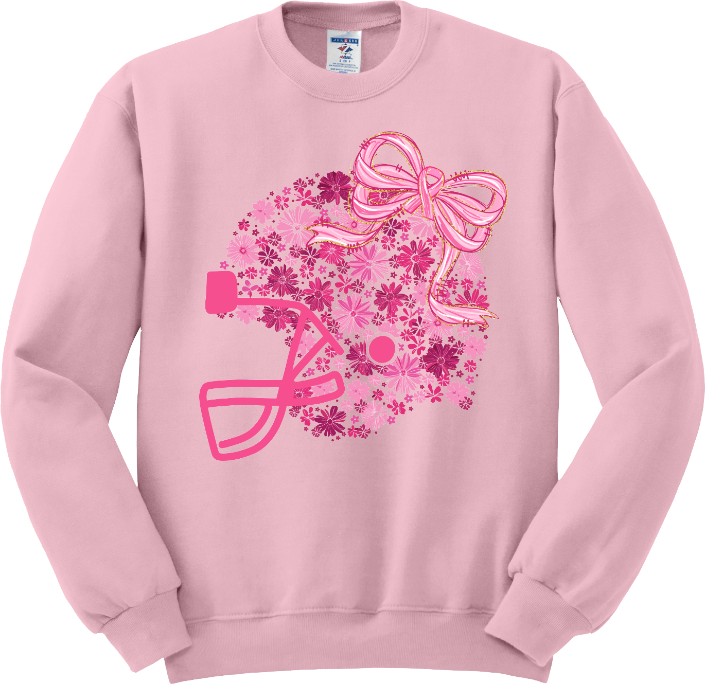Floral Football Helmet Pink