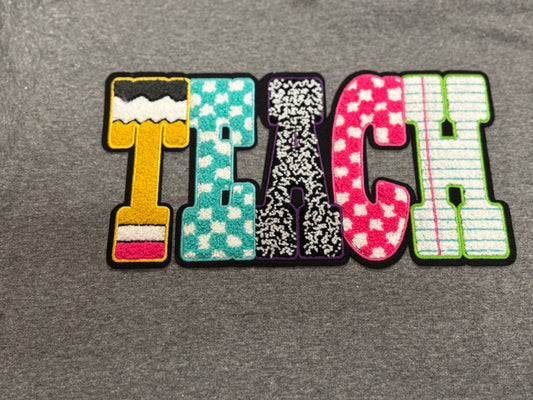 Teach Chenille Patch
