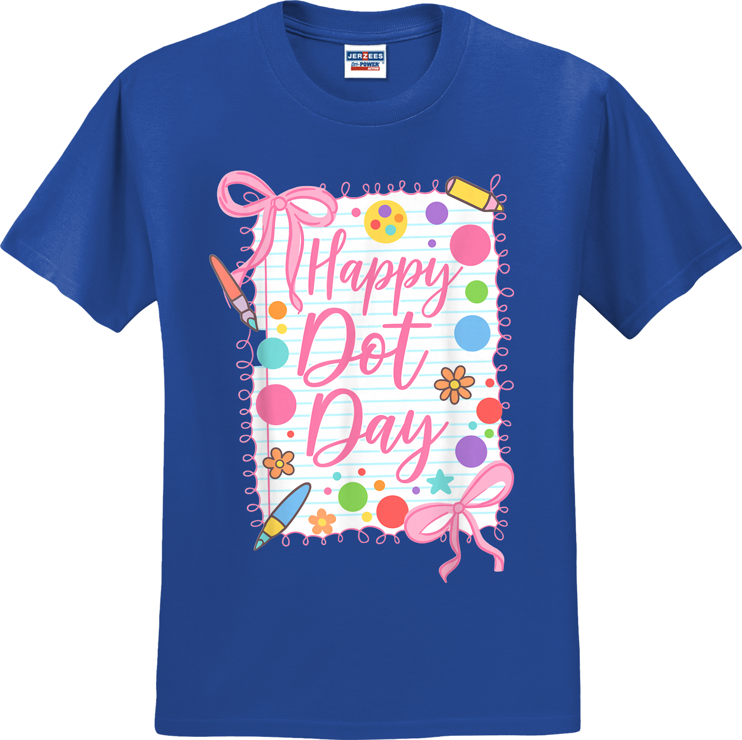 Happy Dot Day Girly Coquette Tee