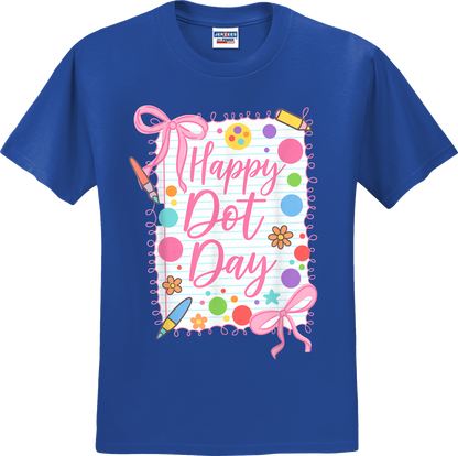 Happy Dot Day Girly Coquette Tee