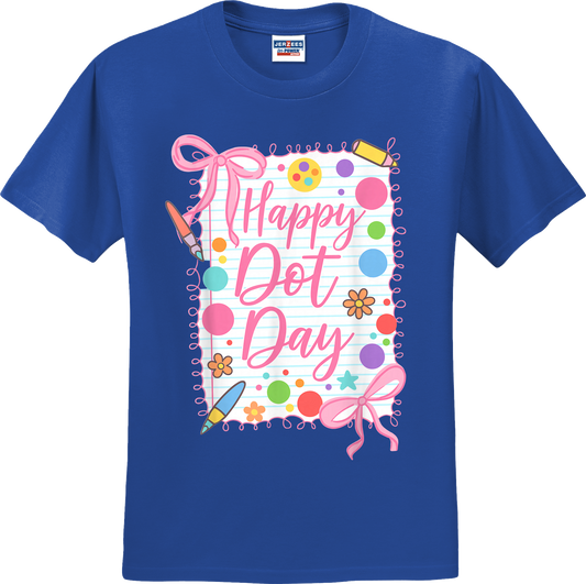 Happy Dot Day Girly Coquette Tee