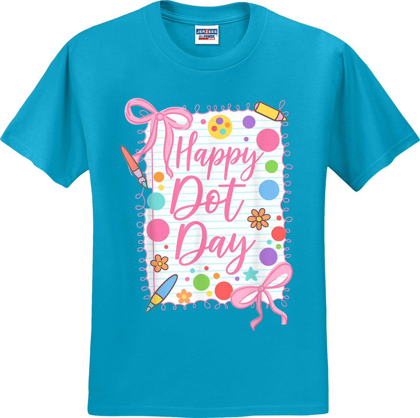 Happy Dot Day Girly Coquette Tee