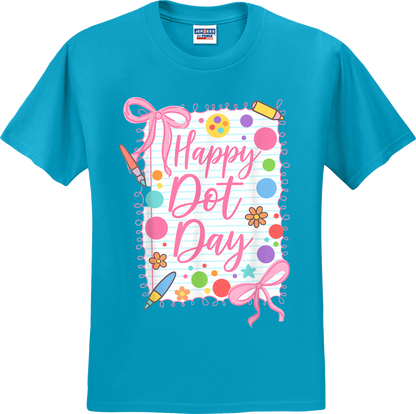 Happy Dot Day Girly Coquette Tee