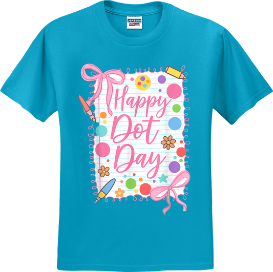 Happy Dot Day Girly Coquette Tee