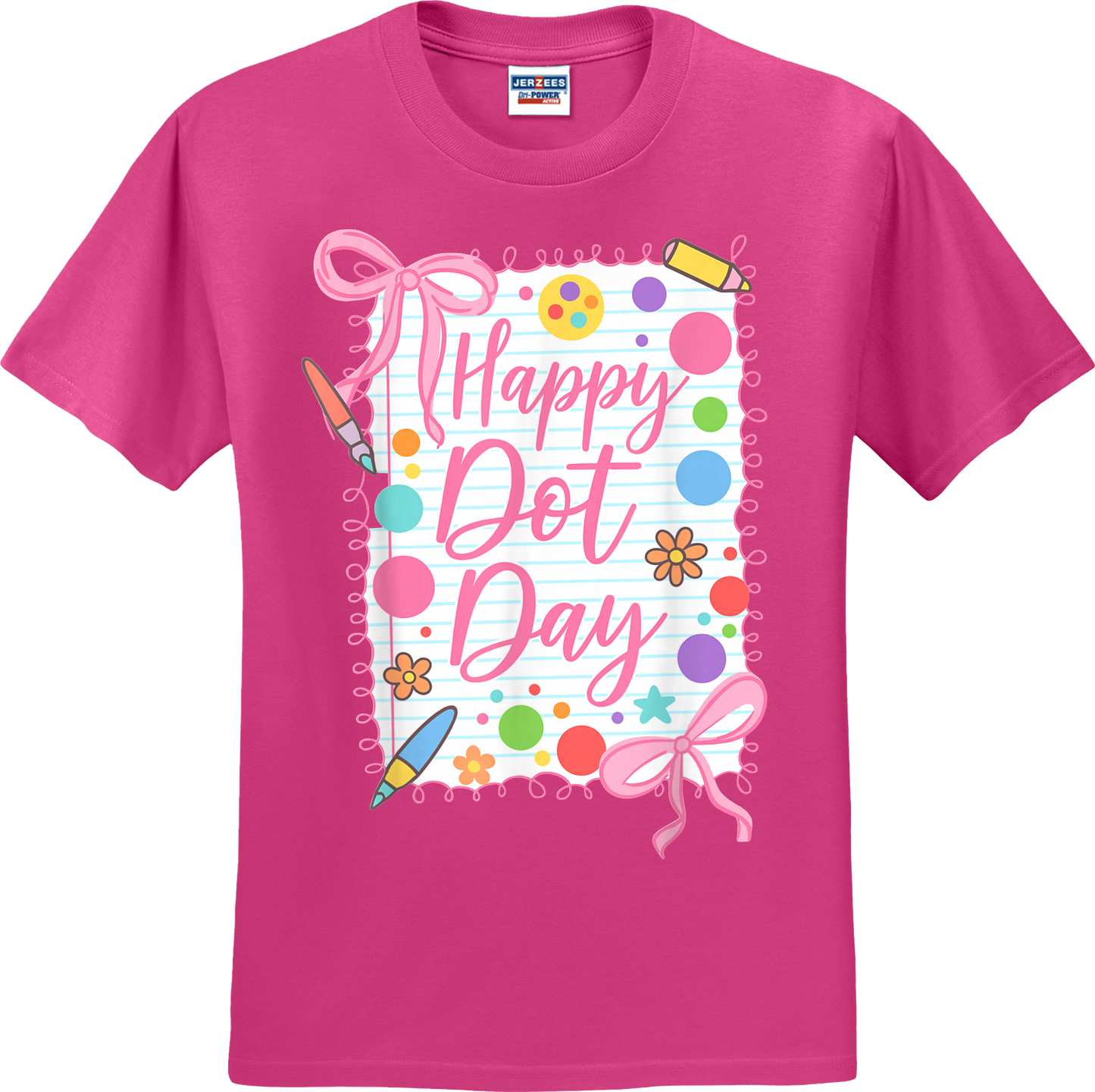 Happy Dot Day Girly Coquette Tee