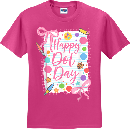 Happy Dot Day Girly Coquette Tee