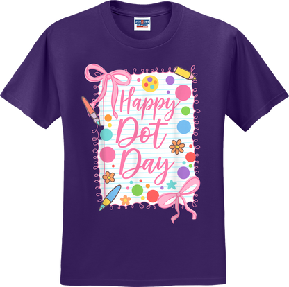 Happy Dot Day Girly Coquette Tee