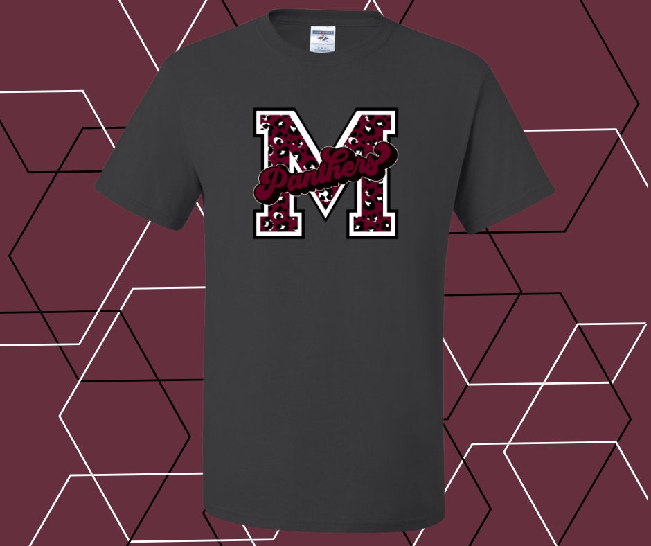 Leopard Varsity M Panthers Graphic Tee