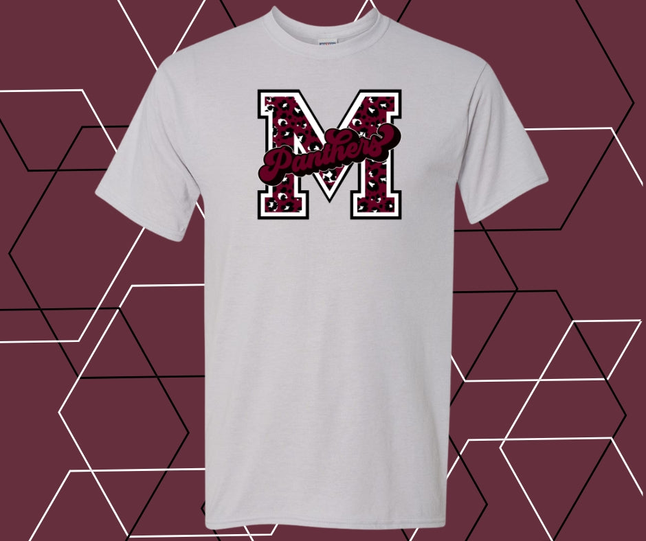 Leopard Varsity M Panthers Graphic Tee