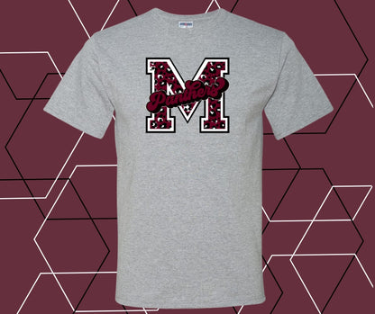 Leopard Varsity M Panthers Graphic Tee