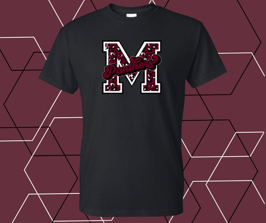 Leopard Varsity M Panthers Graphic Tee