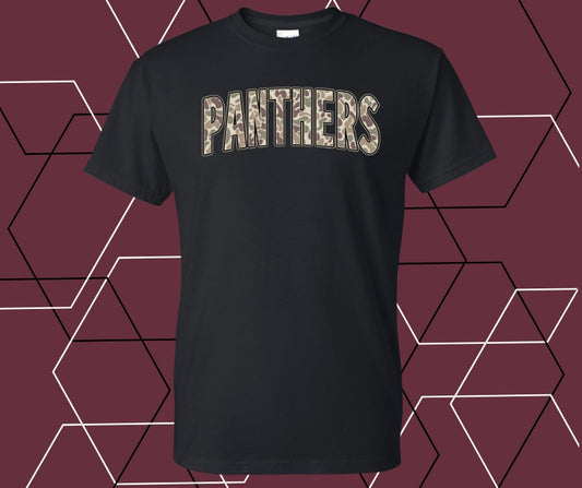 Panthers Curve Camo Graphic Tee