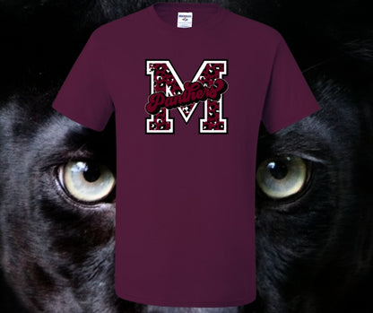 Leopard Varsity M Panthers Graphic Tee