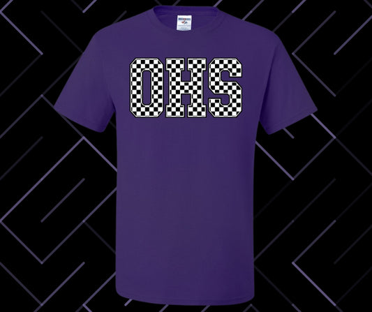 OHS (Oakdale) Checker Graphic Tee