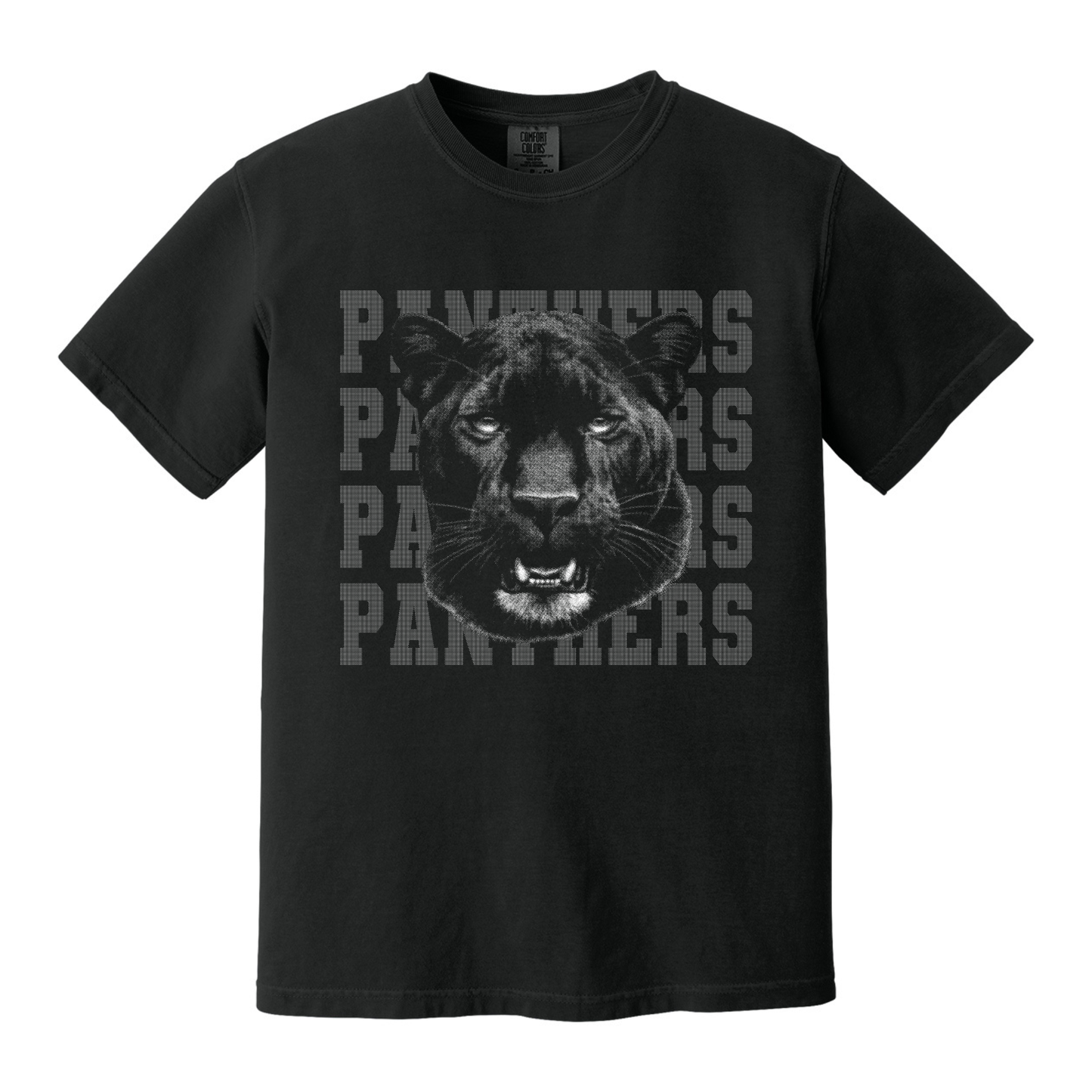 Halftone Mascot Panthers