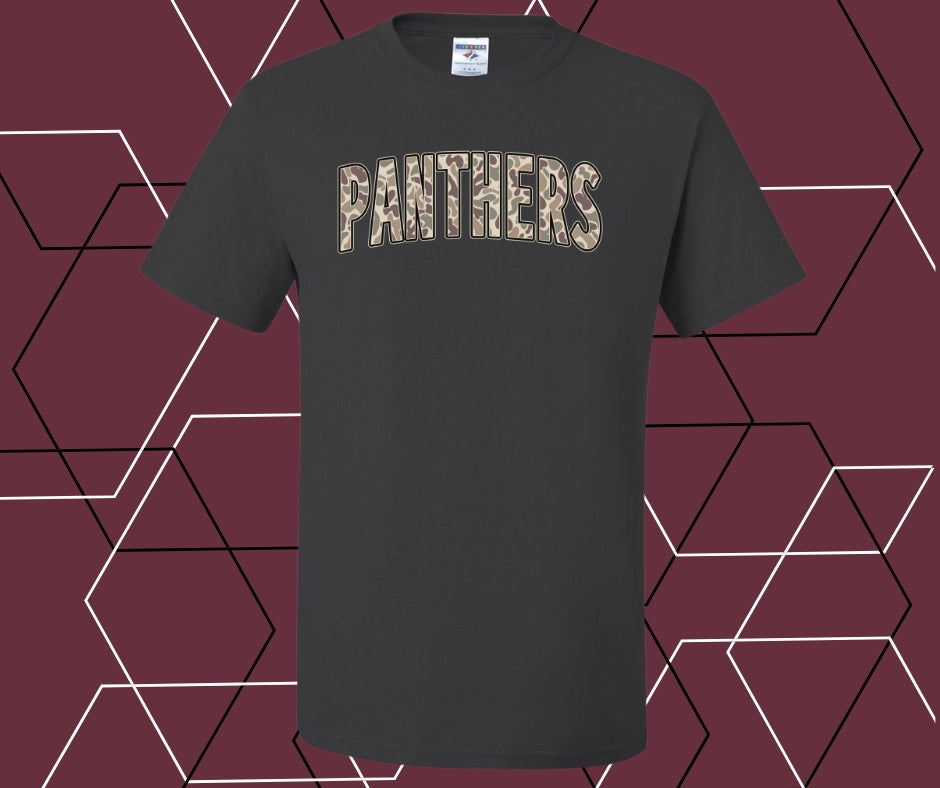 Panthers Curve Camo Graphic Tee
