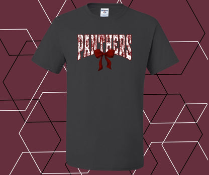 Panthers Maroon Coquette Graphic Tee