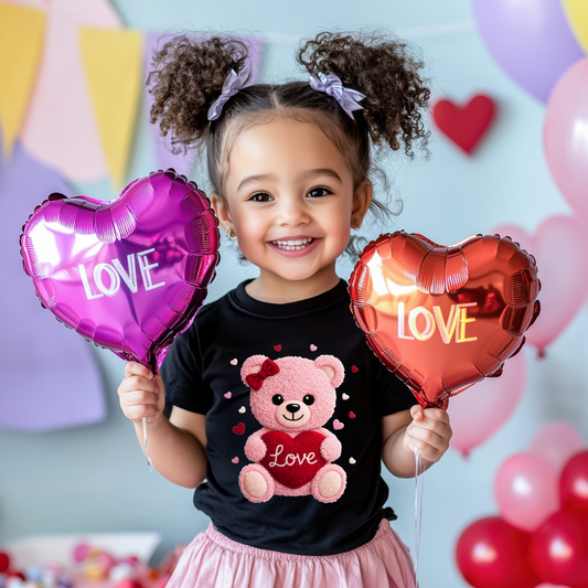 Faux Yarn Pink Teddy