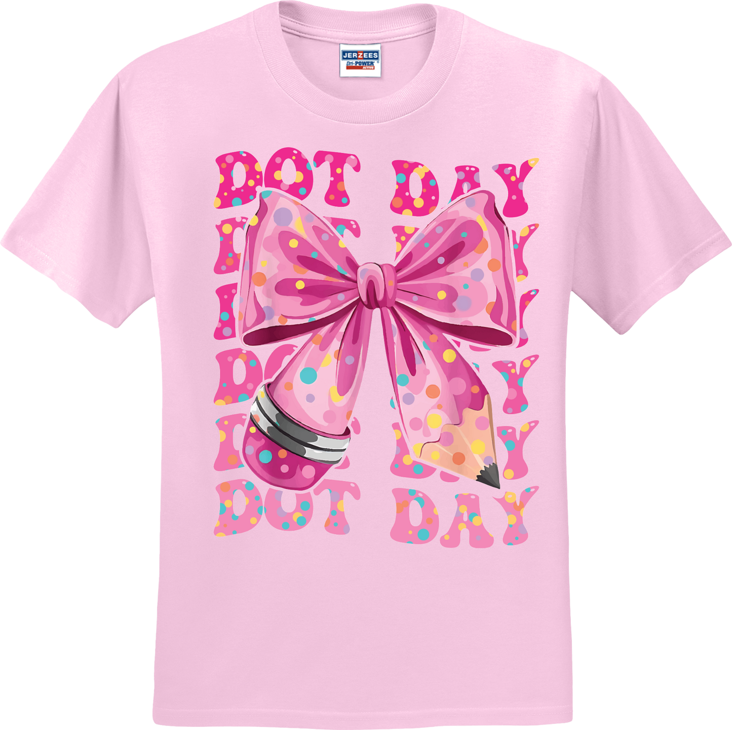Pink Bow Coquette Dot Day Tee