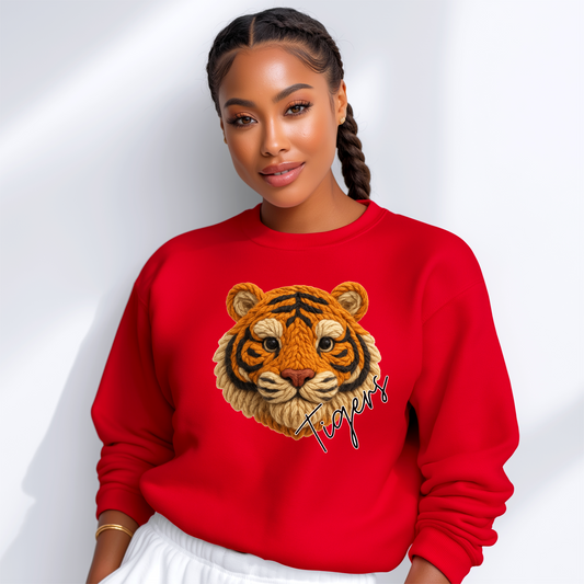 Faux Yarn Tiger Top