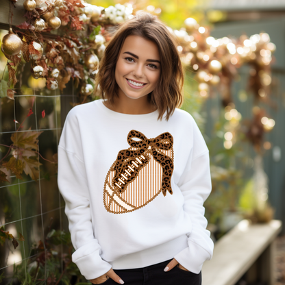 Football Coquette Faux SeerSucker Tee