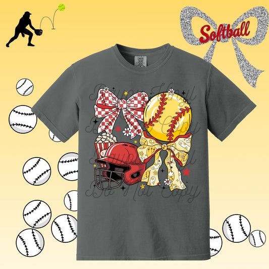 Softball Coquette Tee