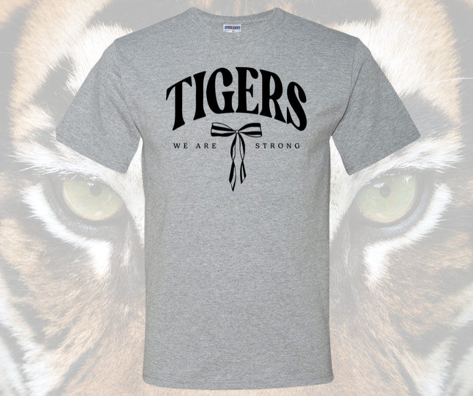 Tigers Bow We Are Strong Graphic Tee