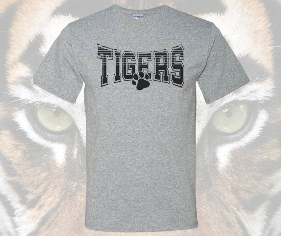 Tiger Retro Paw (black design)