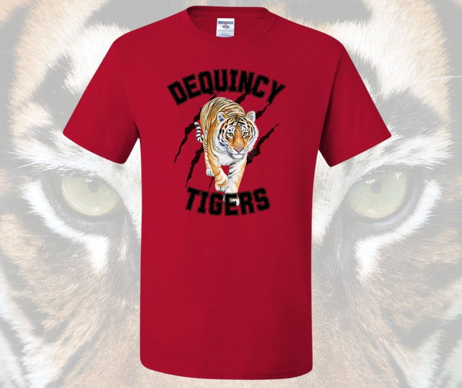 Dequincy Tigers Mascot Graphic Tee
