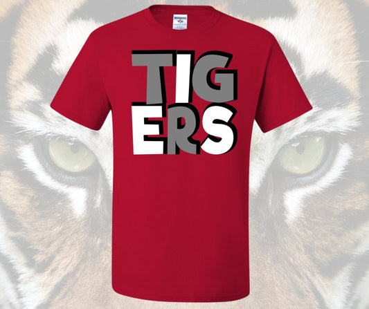 Tiger Block Grey/White Design
