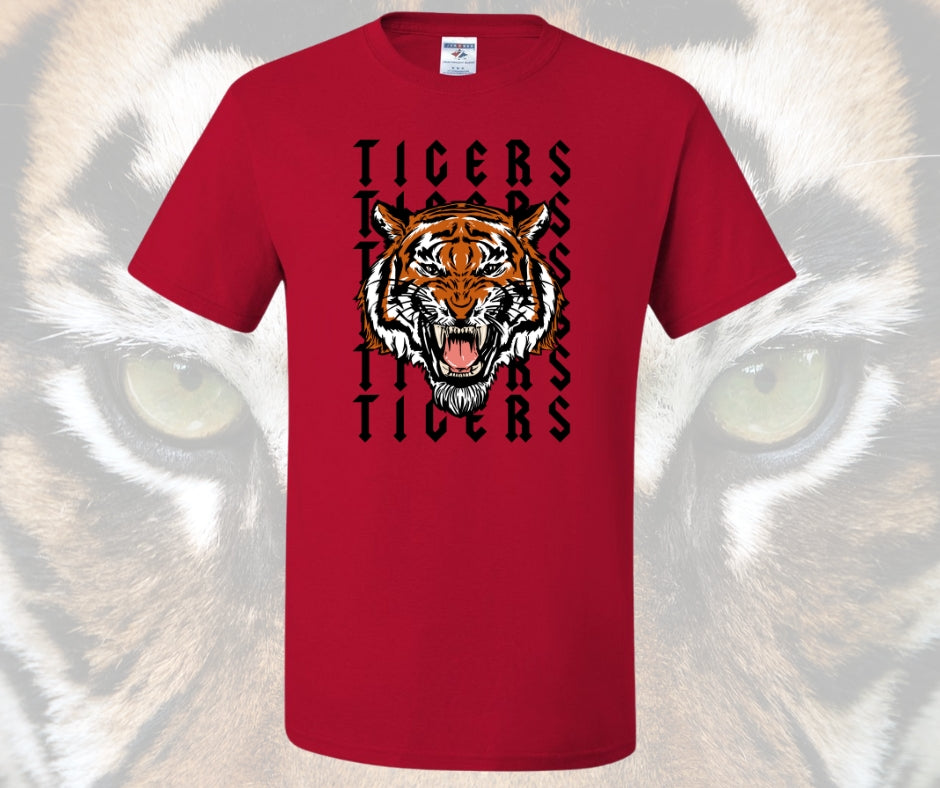 Tiger Head Retro Graphic Tee