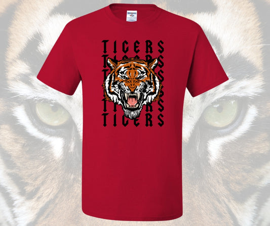 Tiger Head Retro Graphic Tee
