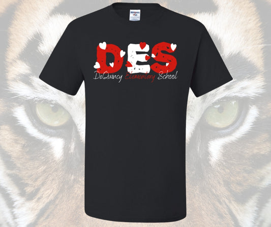 DES Hearts Graphic Tee