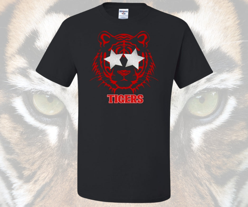 Preppy Tiger Head Graphic Tee