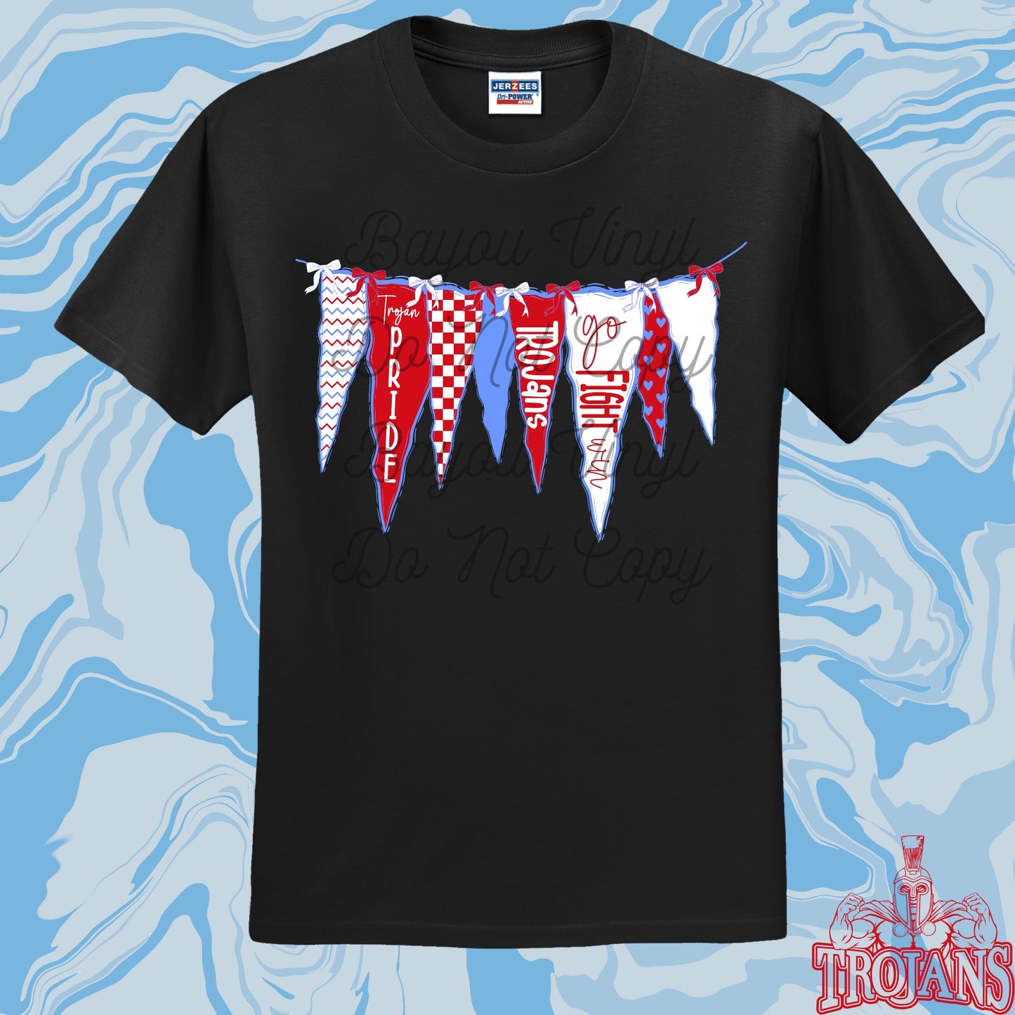Trojans Spirit Flag Tee