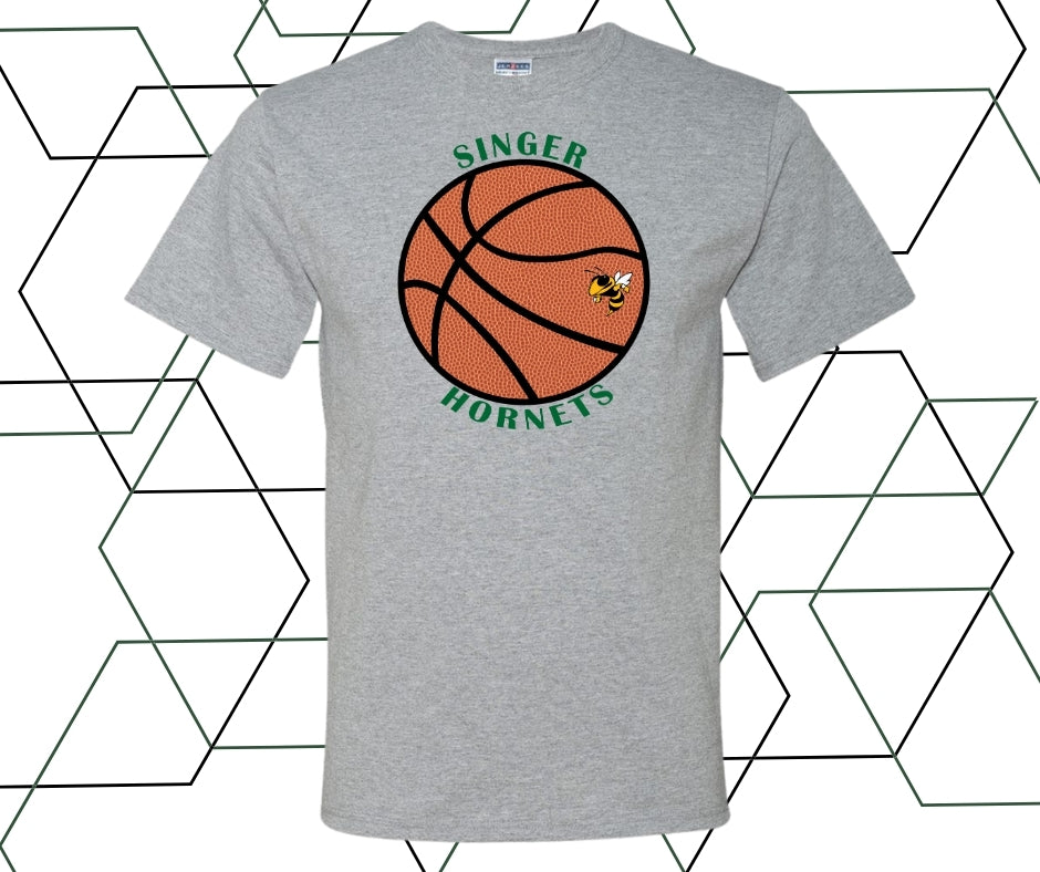 Singer Hornets Basketball Graphic Tee