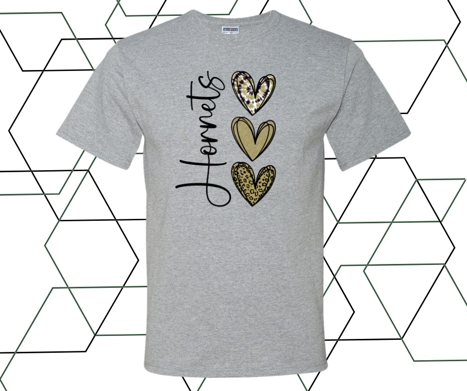Hornets Love Gold Graphic Tee
