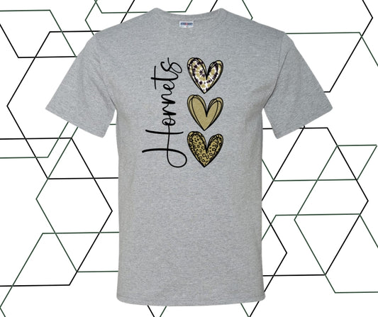 Hornets Love Gold Graphic Tee