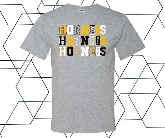 Hornbeck Hornets Block Lettering Graphic Tee