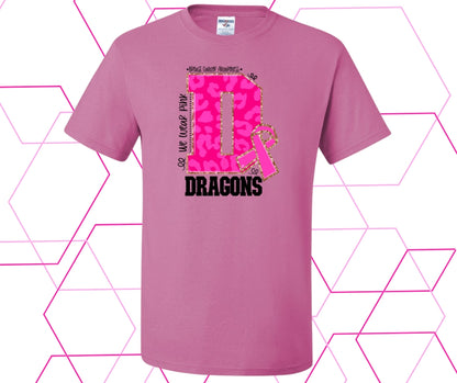 Dragons Pink Out D Graphic Tee