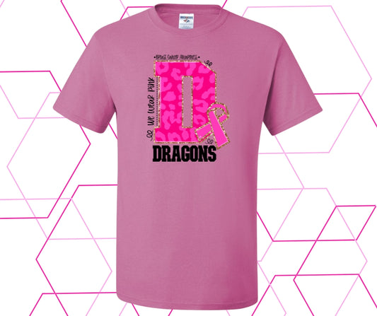 Dragons Pink Out D Graphic Tee