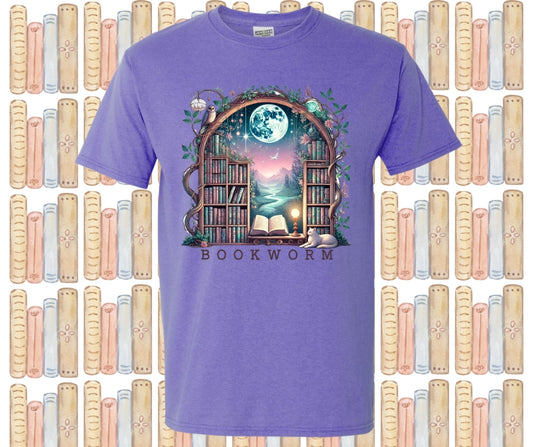 Bookworm Library Graphic Tee